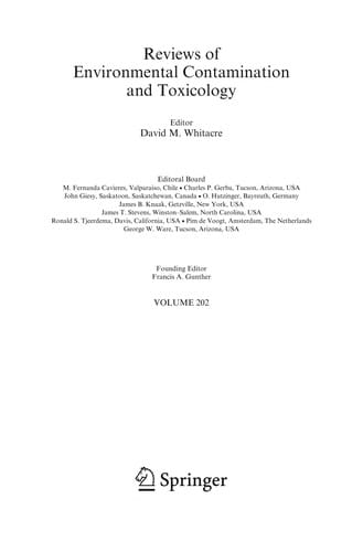 Reviews of Environmental Contamination and Toxicology