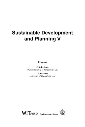 Sustainable Development and Planning V