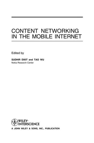 Content networking in the mobile Internet