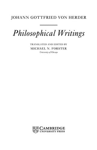 Philosophical writings
