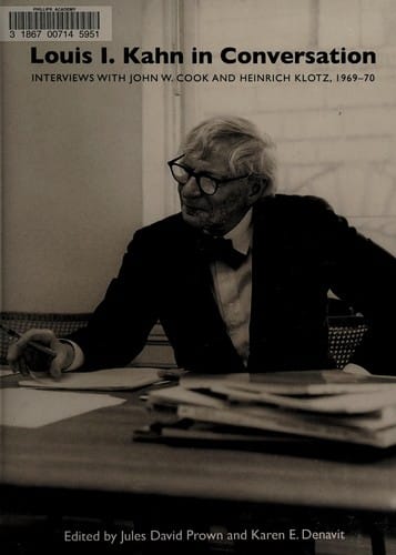 Louis I. Kahn in conversation