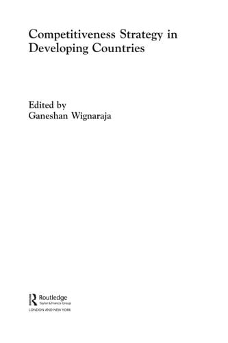 Competitiveness strategy in developing countries