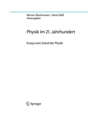 Physik im 21. Jahrhundert