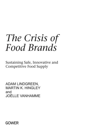The crisis of food brands