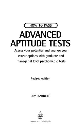 How to pass advanced aptitude tests