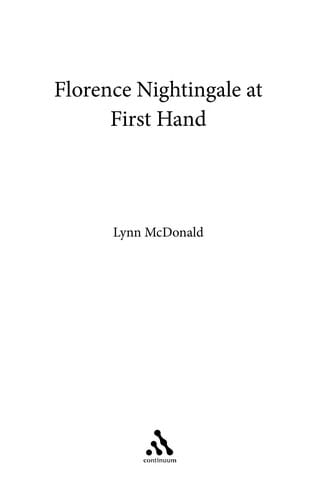 Florence Nightingale at first hand