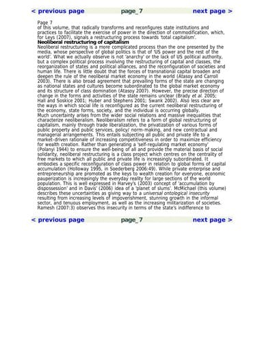 Hegemonic transitions, the state and crisis in neoliberal capitalism