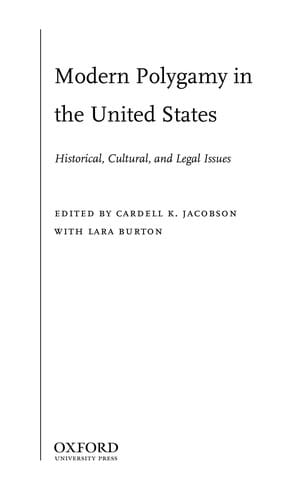 Modern polygamy in the United States