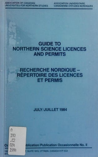 Guide to northern science licences and permits