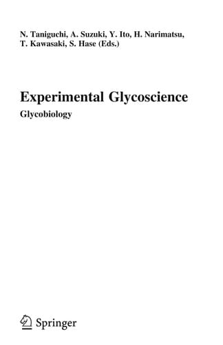 Experimental Glycoscience