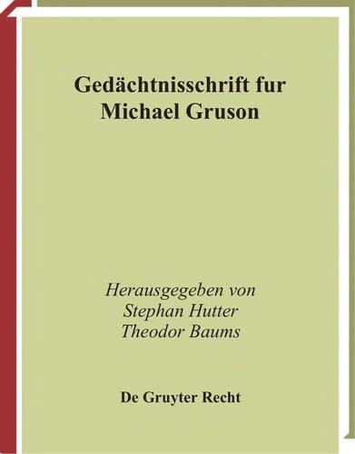 Geda chtnisschrift fu r Michael Gruson