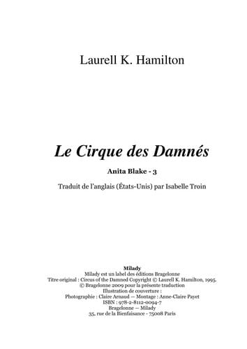 Le cirque des damne s