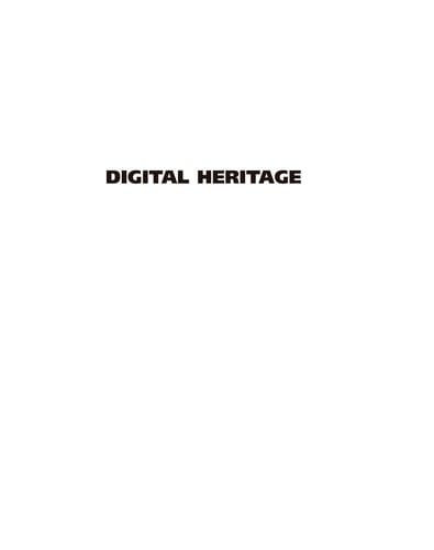Digital heritage