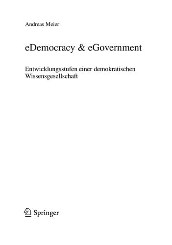 eDemocracy & eGovernment