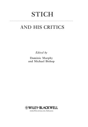 Stich and his critics