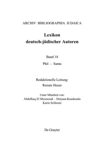 Lexikon deutsch-ju discher Autoren