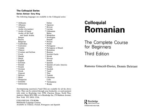 Colloquial Romanian