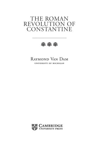 ROMAN REVOLUTION OF CONSTANTINE