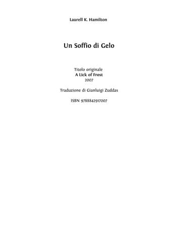 Un soffio di gelo