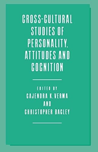 Cross-cultural studies of personality, attitudes and cognition