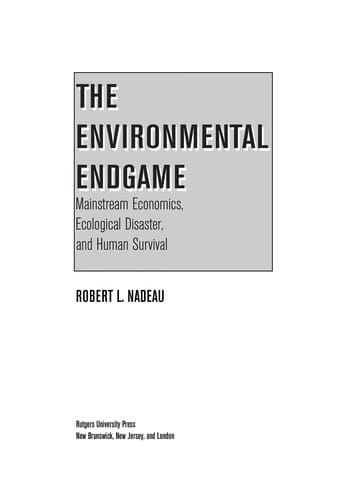 The environmental endgame