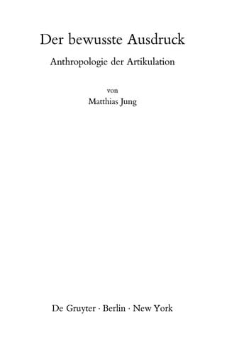 Der bewusste Ausdruck