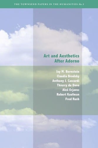 Art and aesthetics after Adorno