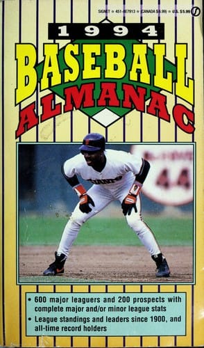 Baseball Almanac 1994