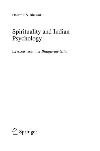 Spirituality and Indian psychology