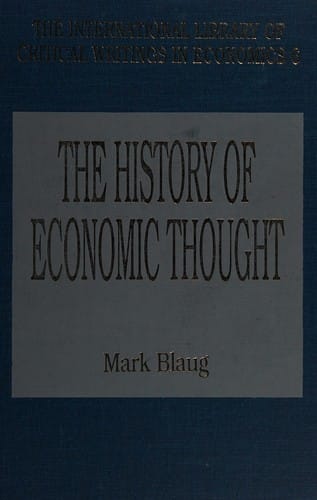 The History of economic thought