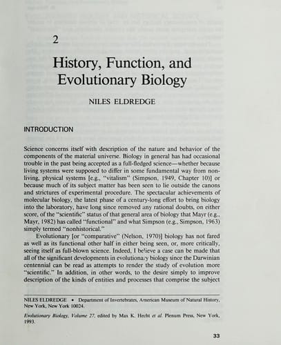 Evolutionary biology