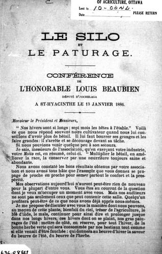 Le silo et le pâturage