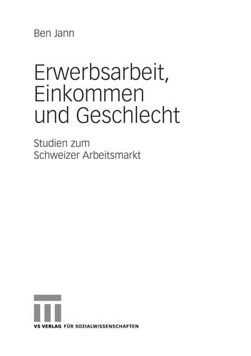 Erwerbsarbeit, Einkommen und Geschlecht