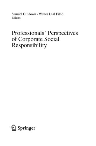 Professionals´ Perspectives of Corporate Social Responsibility
