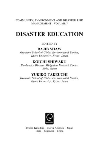 Disaster education