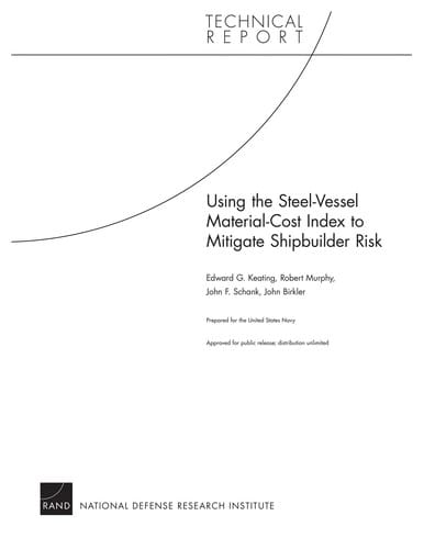 Using the steel-vessel material-cost index to mitigate shipbuilder risk