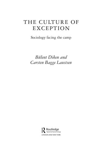 CULTURE OF EXCEPTION: SOCIOLOGY FACING THE CAMP