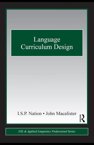 Language curriculum design