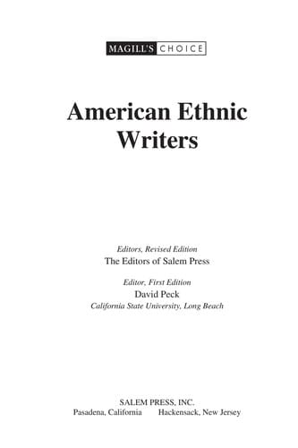 American ethnic writers