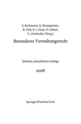 Besonderes Verwaltungsrecht
