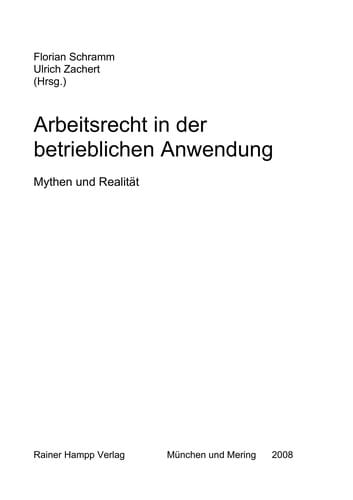 Arbeitsrecht in der betrieblichen Anwendung