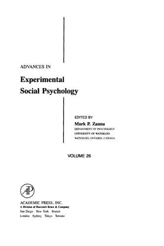 Advances in experimental social psychology