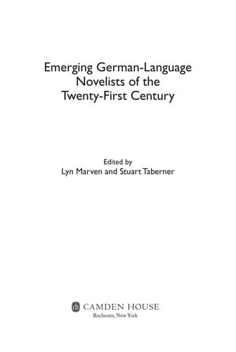 Emerging German-language novelists of the twenty-first century