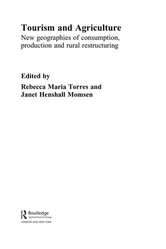 Tourism and agriculture