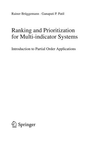Ranking and Prioritization for Multi-indicator Systems