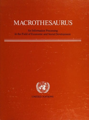 Macrothesaurus for information processing in the field of economic and social development. --