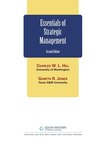 Essentials of strategic management