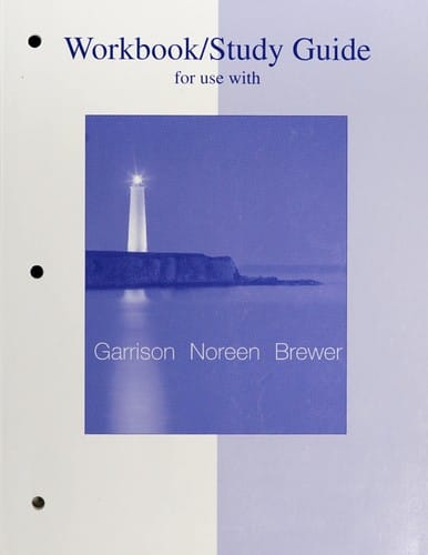 Workbook/study guide for use with Managerial accounting