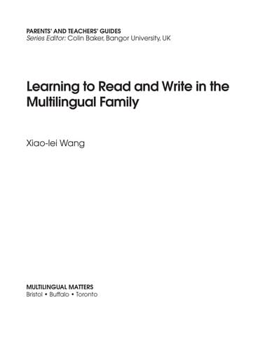 Learning to read and write in the multilingual family