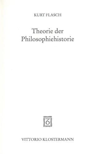 Theorie der Philosophiehistorie